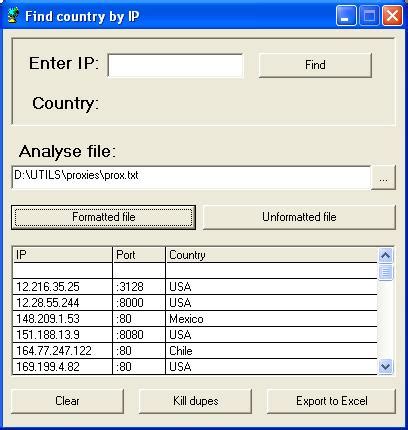 VovSoft IP to Country